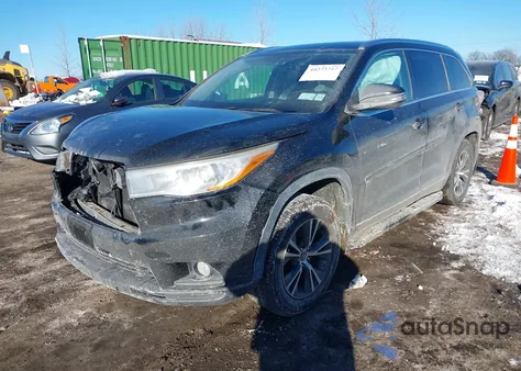 2016 Toyota Highlander Xle V6 из США, поврежденный, VIN 5TDJKRFHXGS501307
